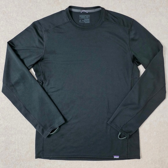 Patagonia Other - Patagonia Midweight Capilene Base Layer Sz S Black Long Sleeve Outdoor Hiking